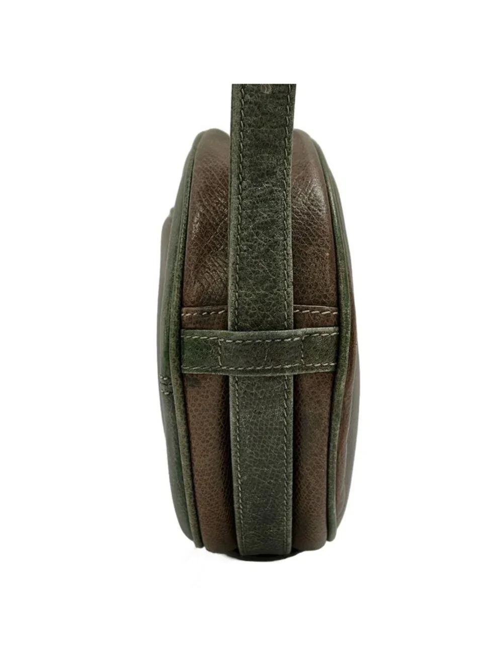 Loewe Shoulder Bag Anagram Pattern Brown Khaki Leather